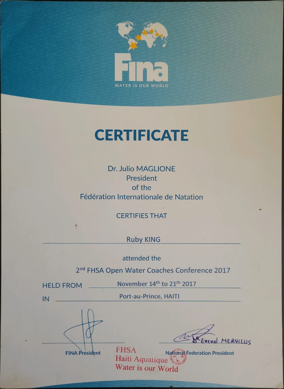 Ruby — Conférence pour entraîneurs en eau libre