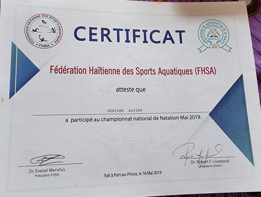 Alvins — Certificat Formation