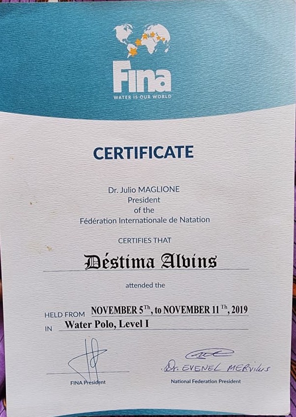 Alvins — Certificat Formation