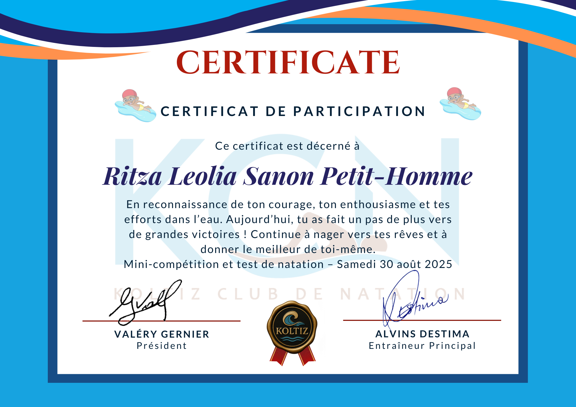 Mini-Compétition & Test de natation (2)